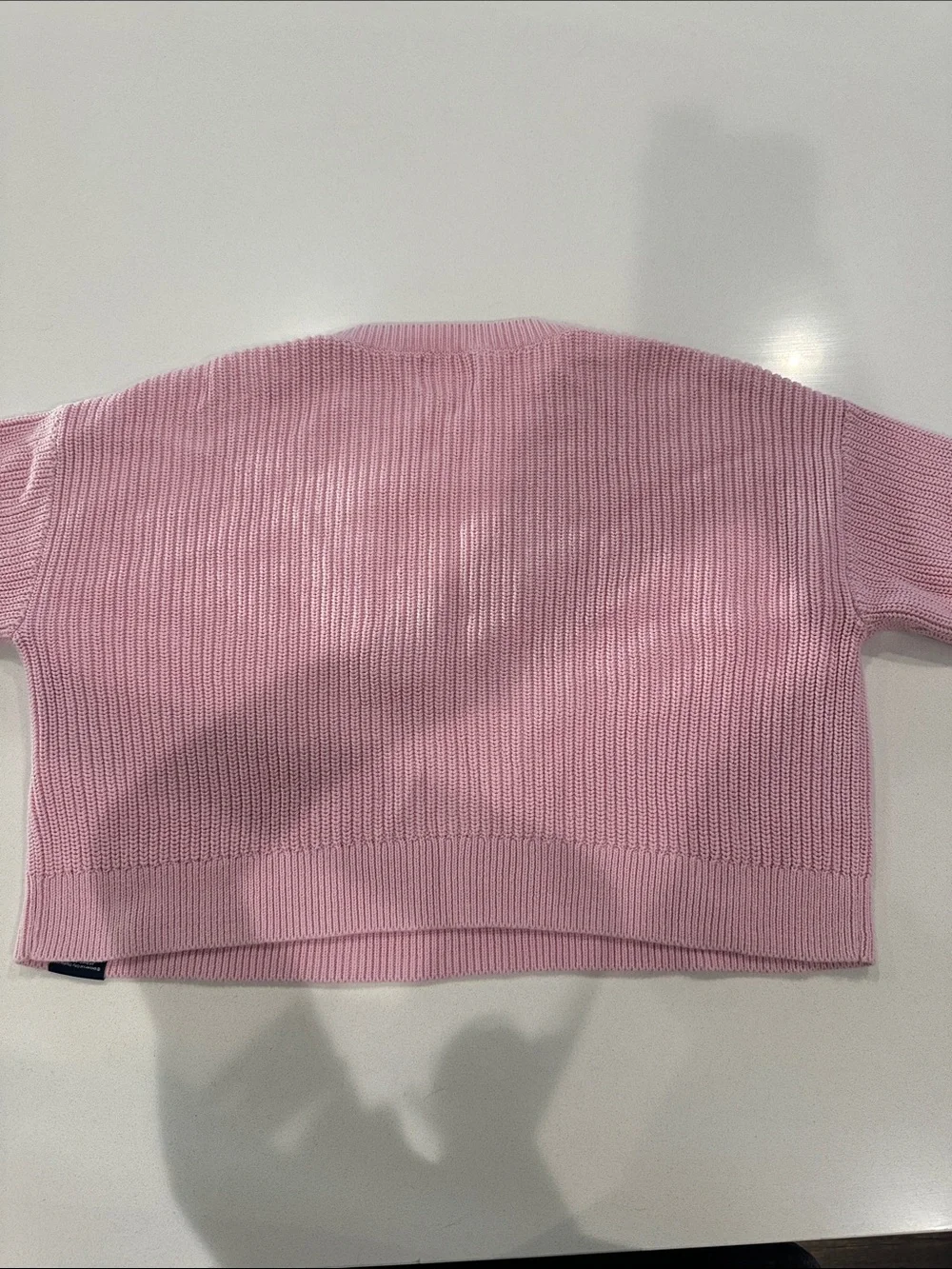 GAP Wicked Themed Pink Crewneck Sweater with Sequin Butterfly